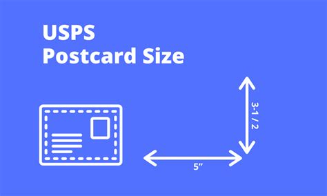 what is the size of a postcard for usps