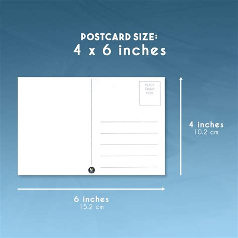 what is the size of a postcard in cm