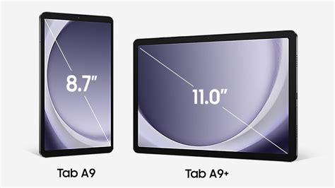 what is the size of galaxy tab a9+ 5g