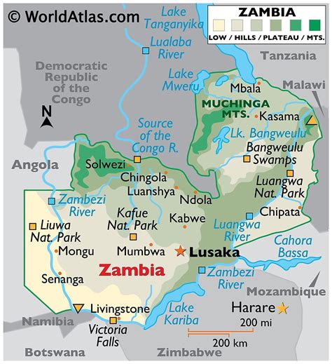 what is the size of zambia