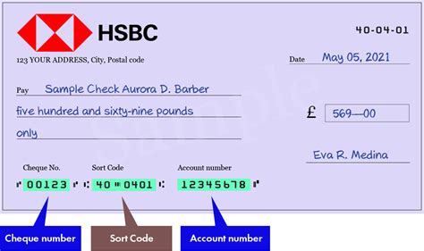 what is the sort code and account number to pay hsbc credit card