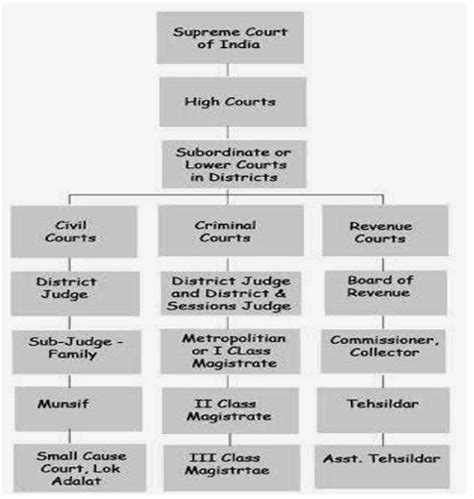 what is the structure of courts in india explain in detail