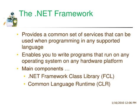 what is the supported programming language in .net framework