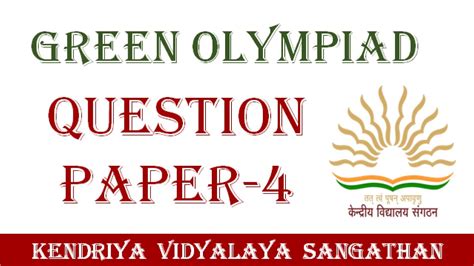what is the syllabus of green olympiad class 4