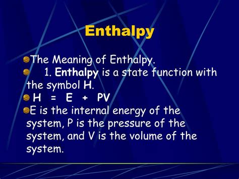 what is the symbol for enthalpy