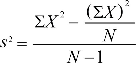 what is the symbol for sample variance