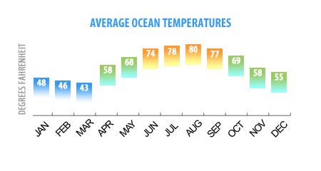what is the temperature in outer banks