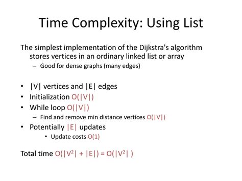 what is the time complexity (i.s. efficiency) of dijkstra's algorithm