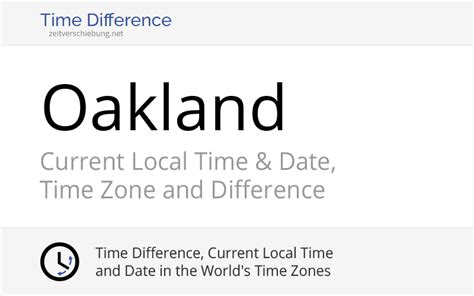 what is the time in oakland california