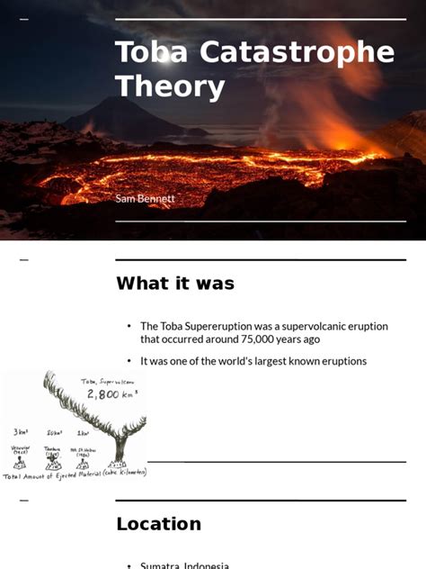 what is the toba catastrophe theory