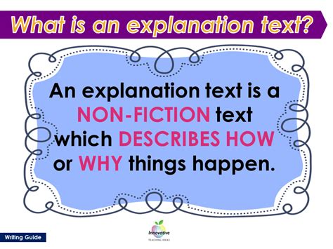what is the typical structure of an explanation text