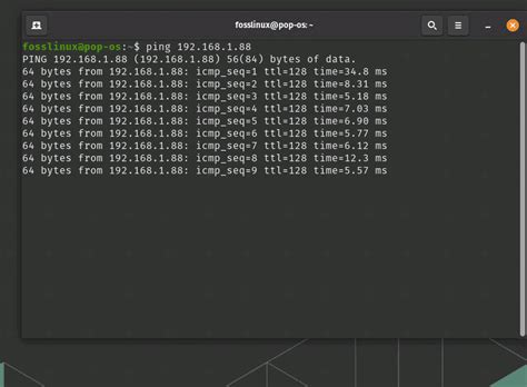 what is the usage of ping command
