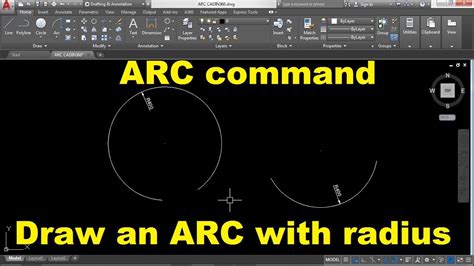 what is the use of arc command in autocad