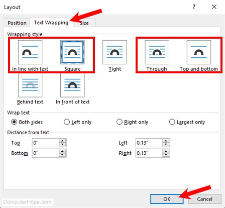 What Is The Use Of Crop And Wrap Text Option When Formatting An Inserted Picture