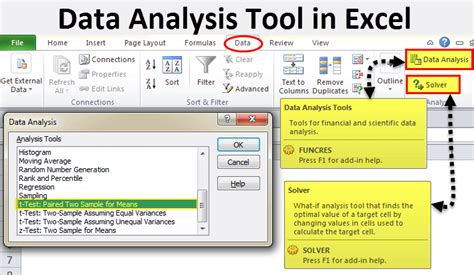what is the use of excel in data analysis