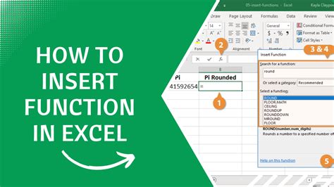 what is the use of insert function in ms excel