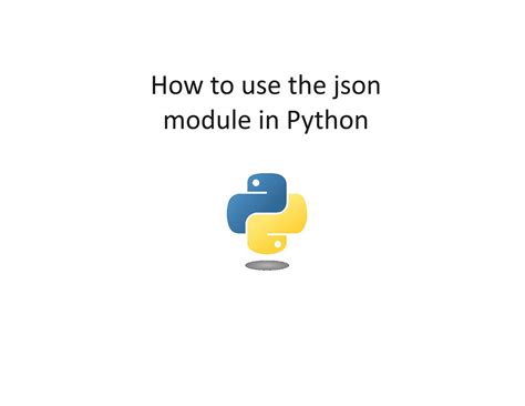 what is the use of json module in python