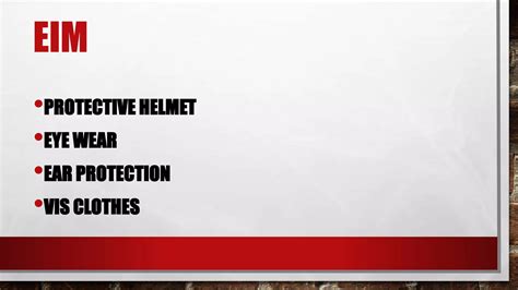 What Is The Use Of Protective Helmet In Eim