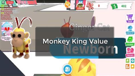 what is the value of a monkey in adopt me