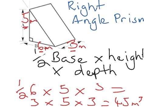 what is the volume of a right angled triangular prism