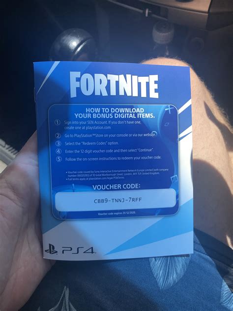 What Is The Voucher Code For Ps4