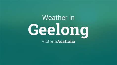 what is the weather in geelong today