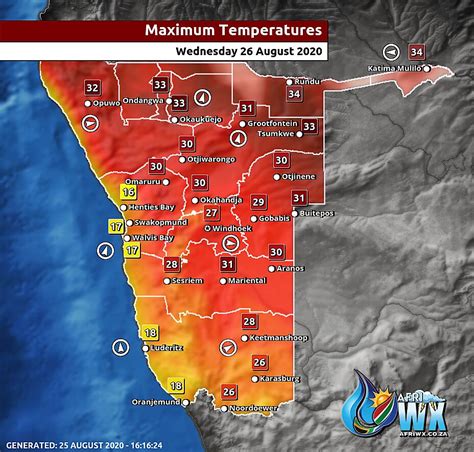 what is the weather in namibia