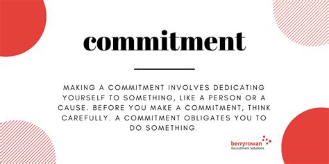 what is the word commitment