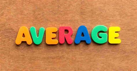 what is the word for average in math