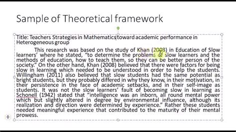 what is theoretical framework in quantitative research example