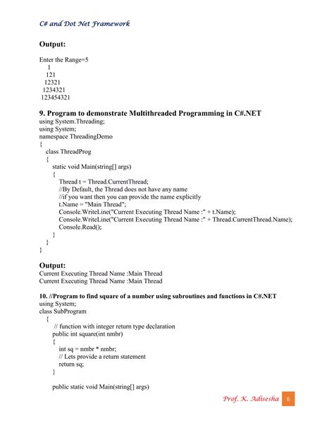 What Is Threading In C#.Net With Example
