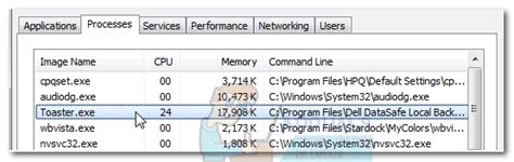 What Is Toaster Exe Dell