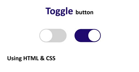 What Is Toggle Button In Html