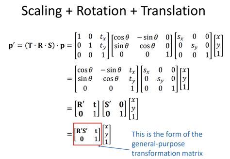 what is transformation matrix in computer graphics