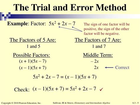 what is trial and error in math