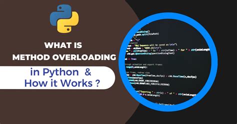 what is true about method overloading in python