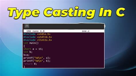 what is type casting and type conversion in c programming