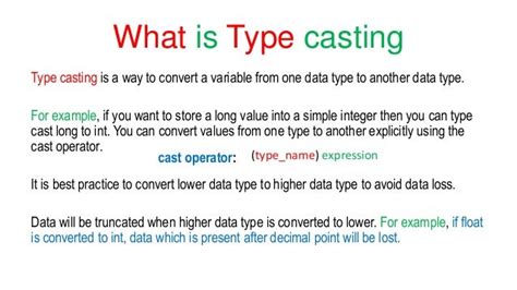 what is type casting in c language