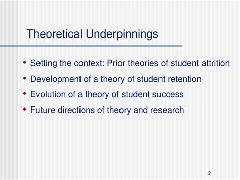 what is underpinning theory in research example