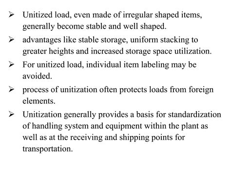 What Is Unitized Load