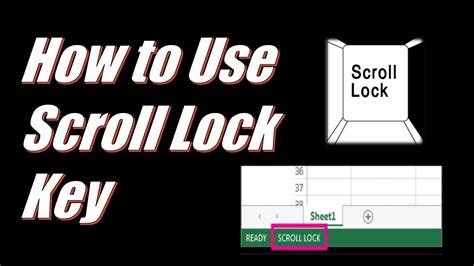 What Is Use Of Scroll Lock In Excel