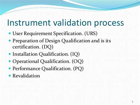 what is validation of instrument