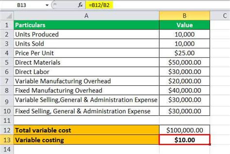what is variable costing system