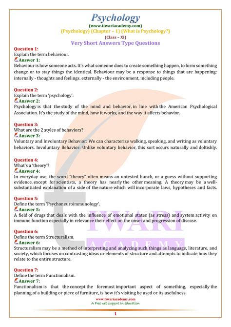 what is variable in psychology class 11