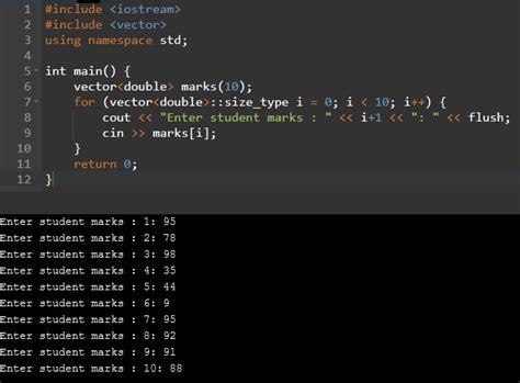 what is vector in c++ with example