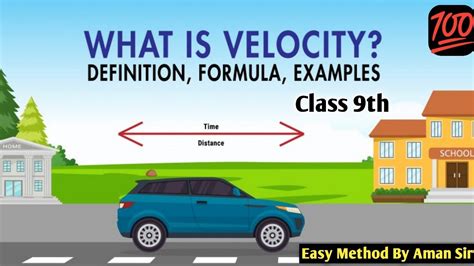 what is velocity class 9 with example