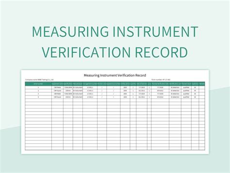 what is verification of instrument
