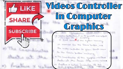 What Is Video Controller In Computer Graphics