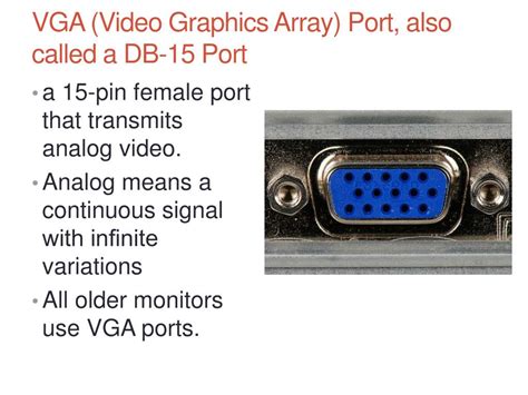 What Is Video Graphics Array Port