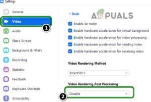 What Is Video Rendering Post Processing In Zoom